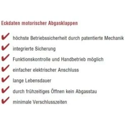 Motorische Abgasklappe MUK D - Kutzner & Weber -Schornstein Fachhandel Verkäufe Motorische Abgasklappe mit umspritzter Absperrscheibe Kutzner Weber Eckdaten 1600x1600