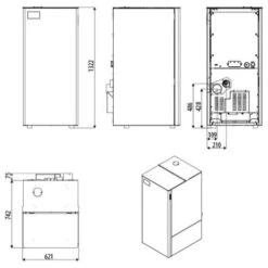 Pelletkessel MCZ Performa 30 HQ Easy Clean H1 28,6 KW -Schornstein Fachhandel Verkäufe Pelletkessel MCZ Performa skitze 1600x1600 3
