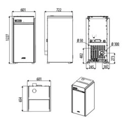 Pelletkessel MCZ Selecta 25 HQ ACS S1 23,6 KW -Schornstein Fachhandel Verkäufe Pelletkessel MCZ Selecta HQ techniches 1600x1600