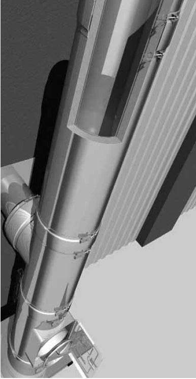 Edelstahlschornstein Bausatz Ø 150 Mm - Doppelwandig - Raab DW-FU 1 Edelstahlschornstein Bausatz Ø 150 Mm - Doppelwandig - Raab DW-FU