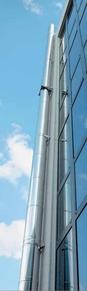 Edelstahlschornstein Bausatz Ø 150 Mm - Doppelwandig - Raab DW-FU 3 Edelstahlschornstein Bausatz Ø 150 Mm - Doppelwandig - Raab DW-FU – Bild 3