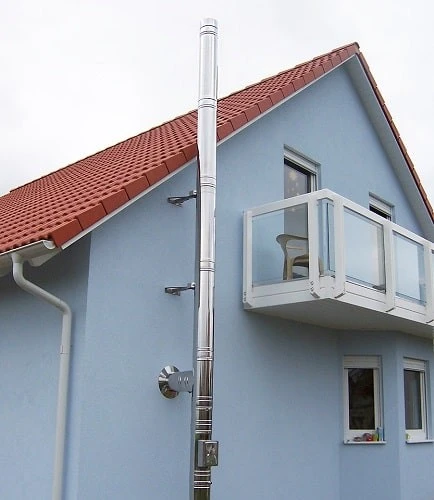 Edelstahlschornstein Doppelwandig Ø 080 Mm Bausatz - Reuter DW-BLUE 5 Edelstahlschornstein Doppelwandig Ø 080 Mm Bausatz - Reuter DW-BLUE – Bild 5