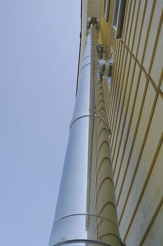 Edelstahlschornstein Doppelwandig - 6,5m Höhe / Länge - 150 Mm Durchmesser - Reuter DW-GREEN 4 Edelstahlschornstein Doppelwandig - 6,5m Höhe / Länge - 150 Mm Durchmesser - Reuter DW-GREEN – Bild 4