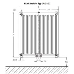 Heizkörper Komplett Set Buderus Logatrend CV-Plan Typ 22 - Flachheizkörper -Schornstein Fachhandel Verkäufe Ruckansicht Typ 20 21 22 1600x1600