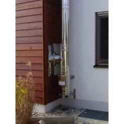 Edelstahlschornstein Bausatz Ø 150 Mm - Doppelwandig - Jeremias DW-Silver -Schornstein Fachhandel Verkäufe Schornstein Wandmontage 1600x1600 3