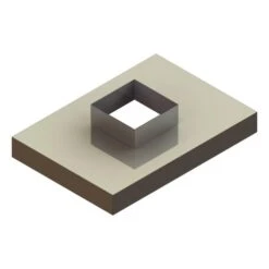 Kaminabdeckplatte Aus Kupfer -Schornstein Fachhandel Verkäufe Schornsteinabdeckplatte mit Ausschnitt eckig und Stutzen 1600x1600