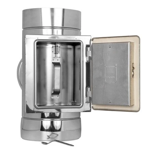 T-Anschluss 90° Mit Reinigung Gegenüberliegend - Doppelwandig - Jeremias DW-ECO 2 T-Anschluss 90° Mit Reinigung Gegenüberliegend - Doppelwandig - Jeremias DW-ECO – Bild 2