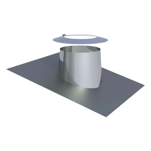 Dachdurchführung 5 - 15° Mit Bleirand Und Wetterkragen - Jeremias TWIN Systeme 1 Dachdurchführung 5 - 15° Mit Bleirand Und Wetterkragen - Jeremias TWIN Systeme