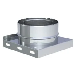 Grundplatte Mit 2 X 1/2" Nippel, Verschlusskappe Und Kondensatablauf Unten - Jeremias TWIN-GAS