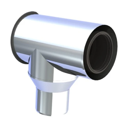 T-Stück 87° Mit Revision Und Reduziertem Kesselanschlussstutzen - Konzentrisch - Jeremias TWIN-P 1 T-Stück 87° Mit Revision Und Reduziertem Kesselanschlussstutzen - Konzentrisch - Jeremias TWIN-P