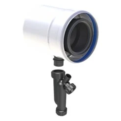 Kondensatablauffalle Inkl. Siphon Für Hotizontalen Einbau - Konzentrisch - Jeremias TWIN-PL