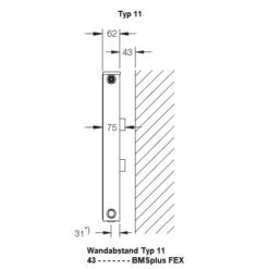 Heizkörper Komplett Set Buderus Logatrend VCM-Profil Typ 11 - Flachheizkörper -Schornstein Fachhandel Verkäufe Typ 11 1600x1600