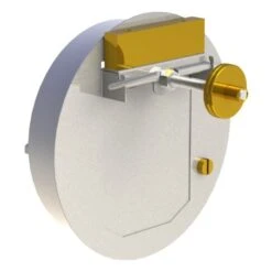 Zugbegrenzer Rund, Edelstahl, Mit Überdruckklappe - Jeremias EW-FU