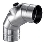 Bogen 90° Mit Revisionsverschluss Für Festbrennstoffe - Einwandig - Schiedel PRIMA PLUS