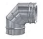 Bogen 90° Mit Reinigungsöffnung, Flach - Doppelwandig - Schiedel ICS