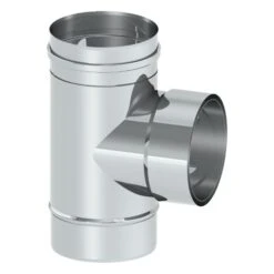 T-Anschlußstück 90° Mit Integriertem Wandfutter - Einwandig - Jeremias EW-FU