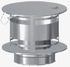 Regenhaube Anti-splash - Deckel Klappbar - Doppelwandig - Schiedel ICS